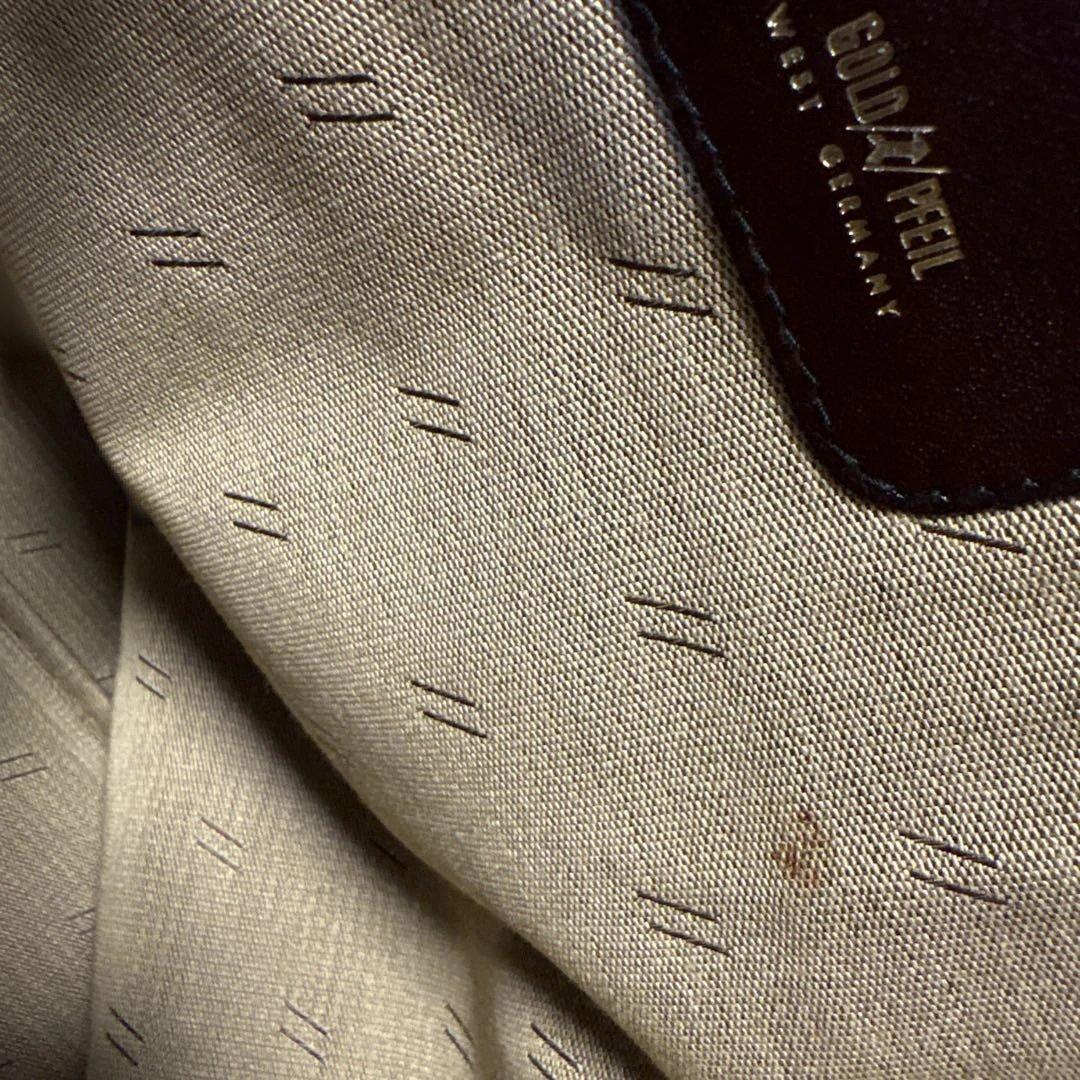 GOLD PFEILダークブラウン レザー バッグ 大容量