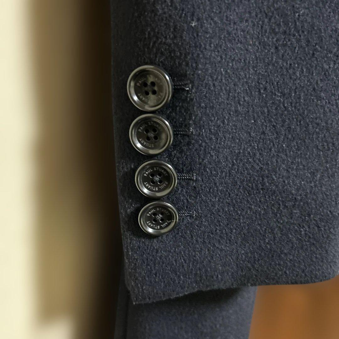 Paul Stuartポールスチュアート ネイビー　ダウン入り　チェスターコート