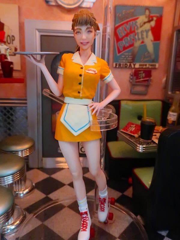 激レア★アメリカンダイナー ウェートレス アメグラ フィギュア 塗装済完成品