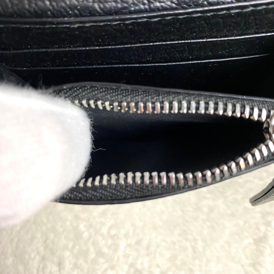 【極美品☆最高級】メゾンマルジェラ チェーンウォレット ブラック 4ステッチ