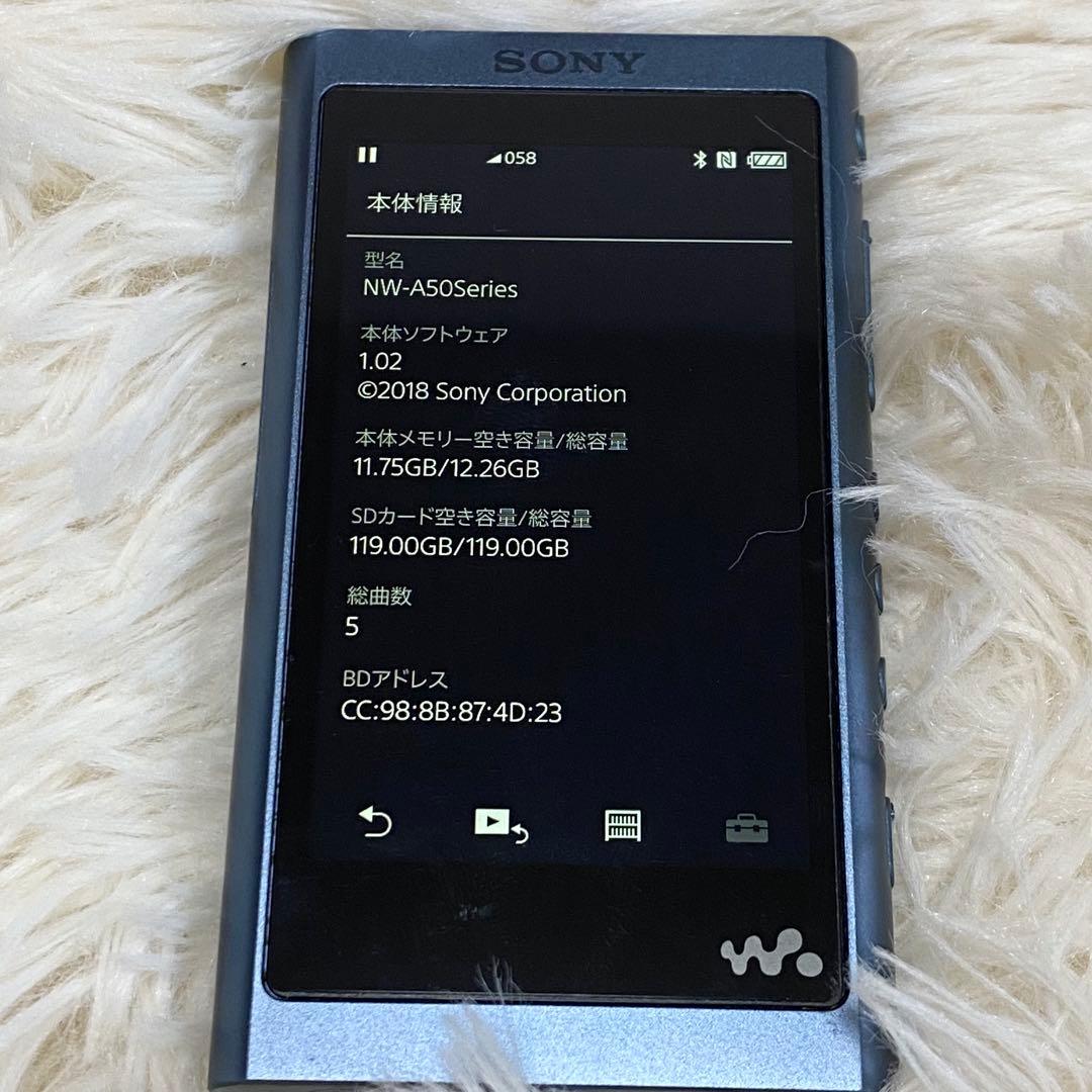 【極美品】【動作OK】SONY ウォークマン NW-A55 付属品完備 SD付