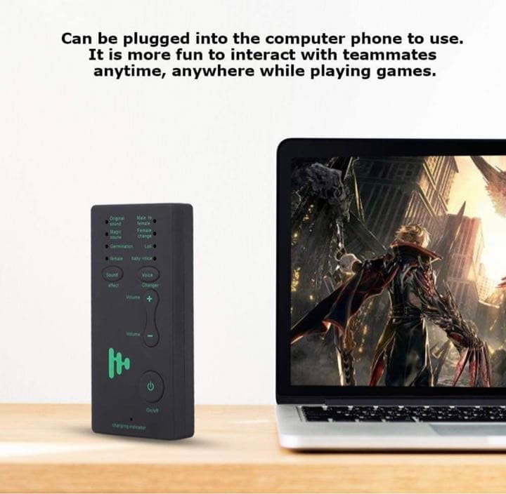 携帯 ボイスチェンジャー Qiilu外付けサウンドカードポータブルミニボイス