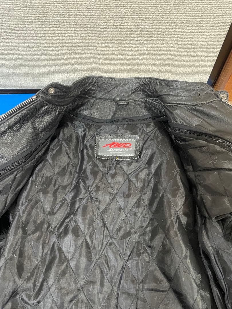 AWD　LEATHERS　ライダースジャケット　Lサイズ　AWL-001