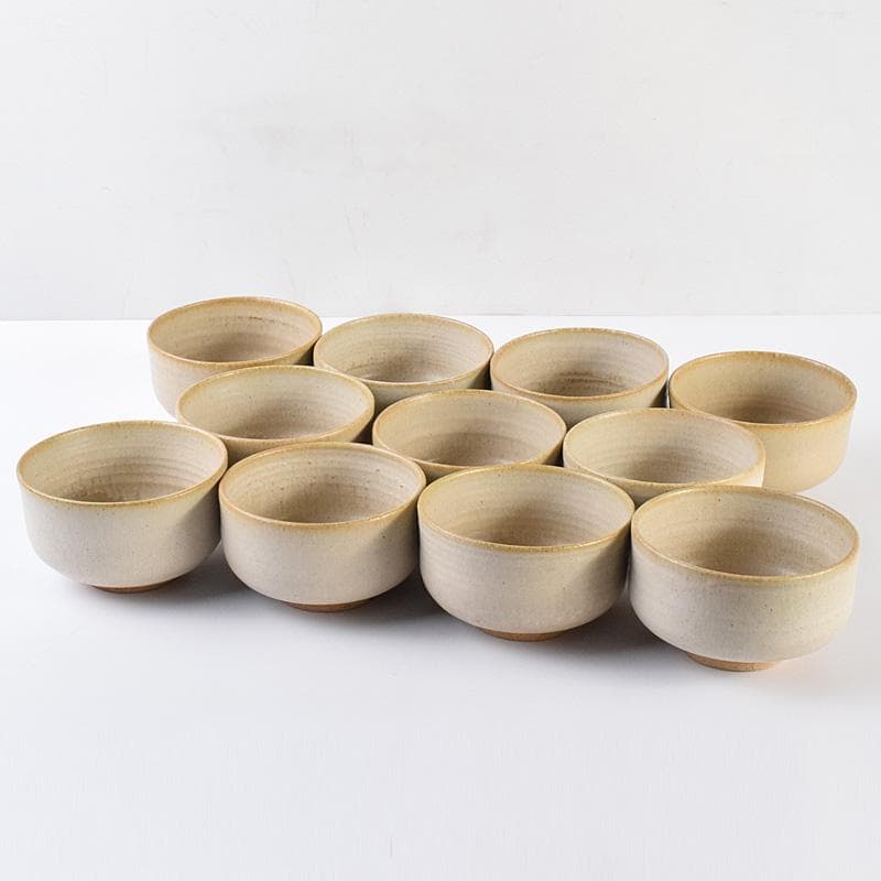 茶道具　百楽窯　梶山節男　仁童　数茶碗　十一客　共箱　V　R7594F