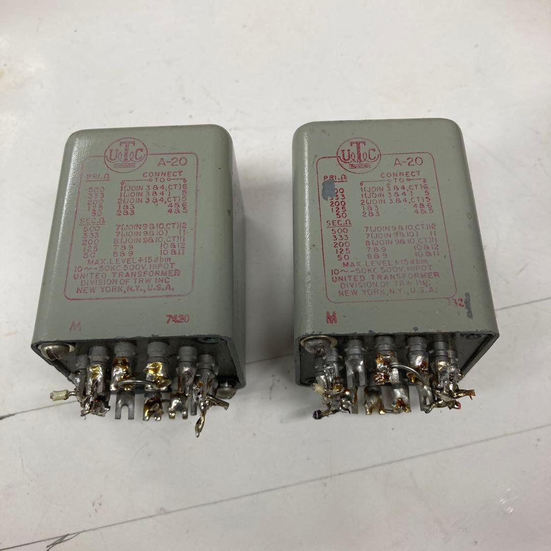 UTC A-20/A-11 ライン/インプットトランス 2個