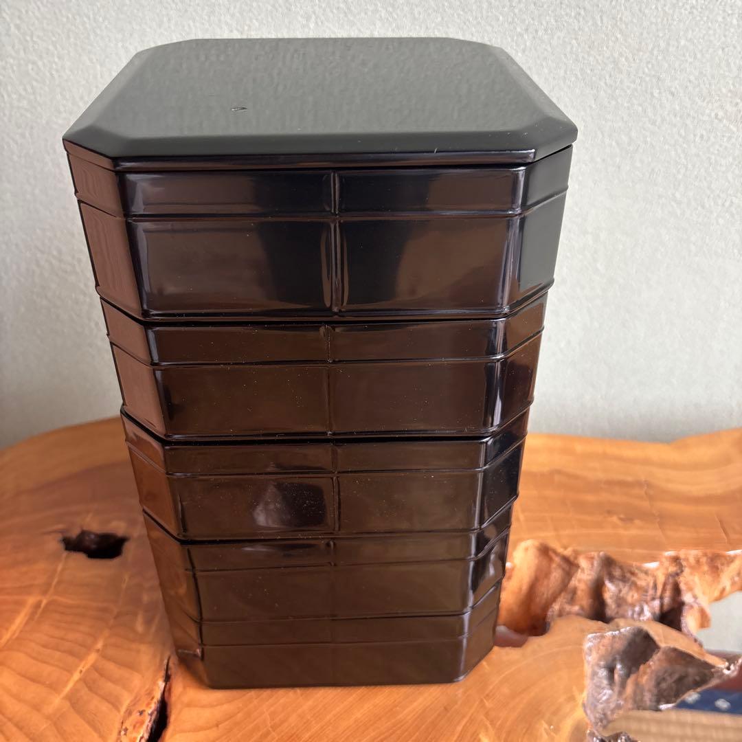 茶平一斎作 輪島塗 お重 五段 塗師 共箱