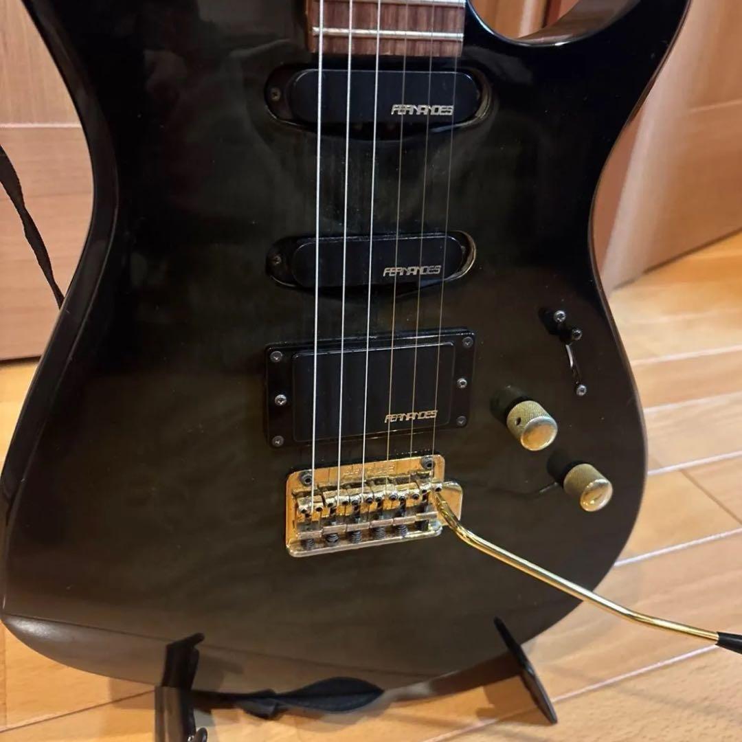 FERNANDES FGZ400 ゴールドパーツ仕様 トレモロアーム ケース付