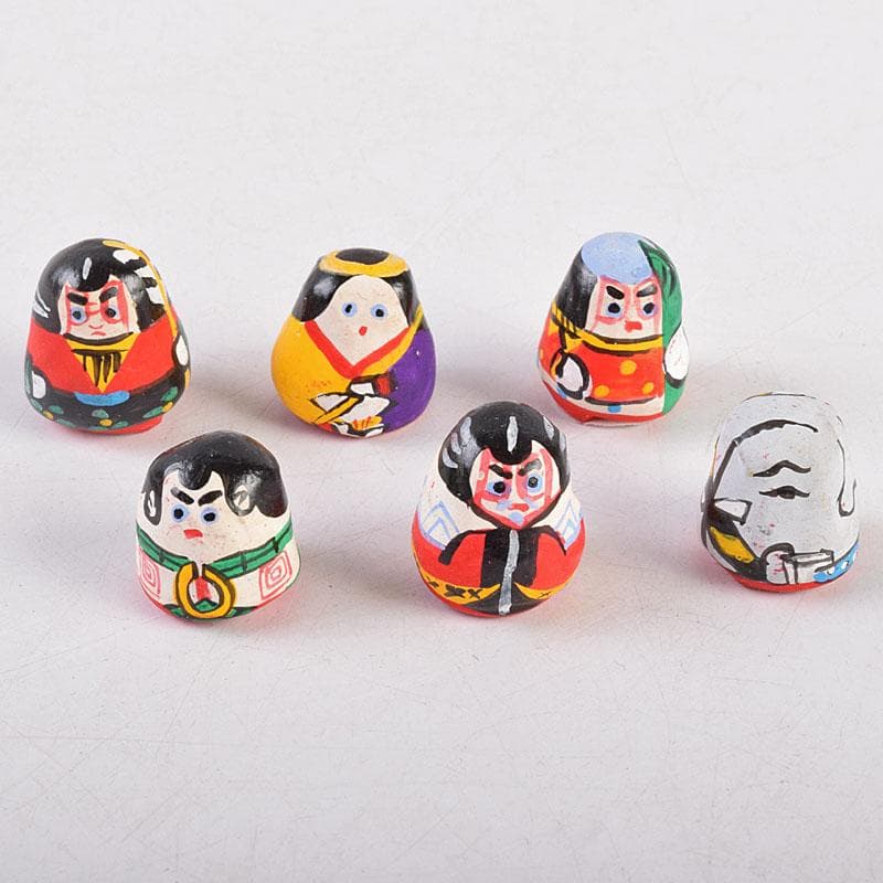 春日部張子　五十嵐健二作　歌舞伎十八番　張子起上り小法師　共箱　C　R8946