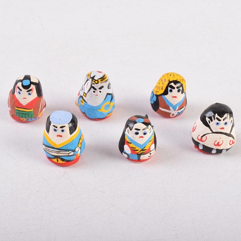 春日部張子　五十嵐健二作　歌舞伎十八番　張子起上り小法師　共箱　C　R8946