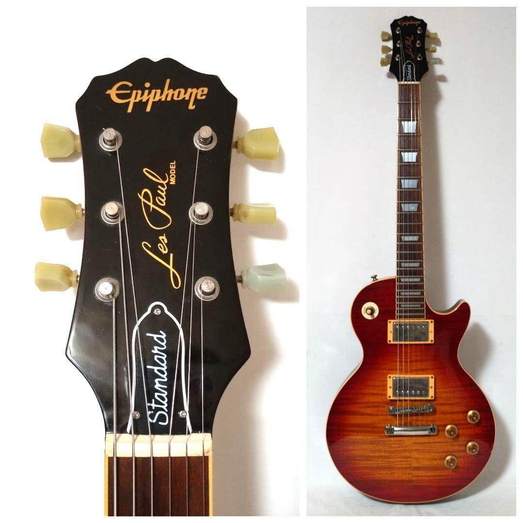 Epiphone　レスポールスタンダード　現状渡し　音出し確認済み　トラ杢　虎杢
