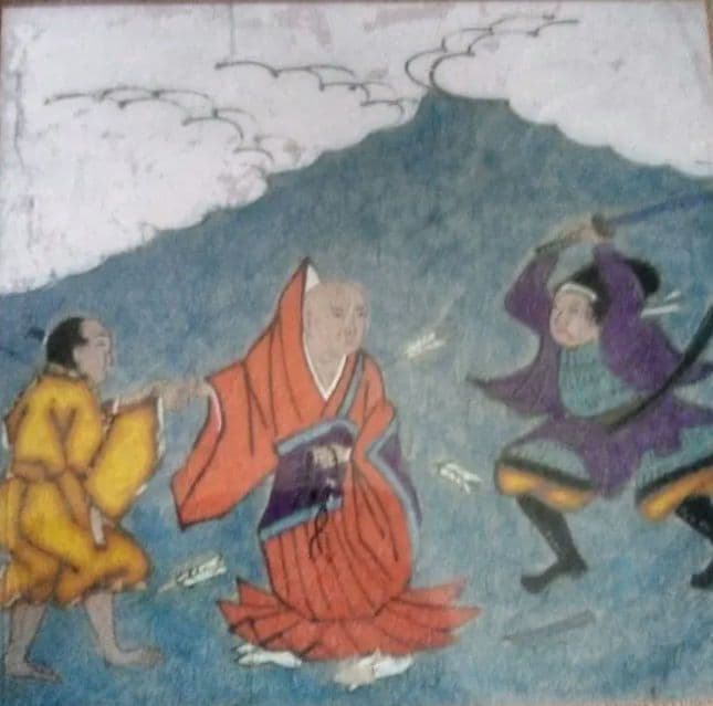 日蓮様、作者不詳絵伝部分