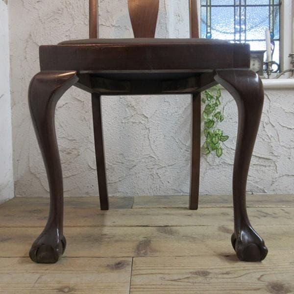 イギリス アンティーク 家具 ダイニングチェア 椅子 イス 英国 4164e