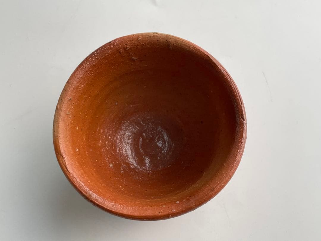 陶芸家　金重素山　備前　緋襷　盃　共箱　円山窯　金重陶陽