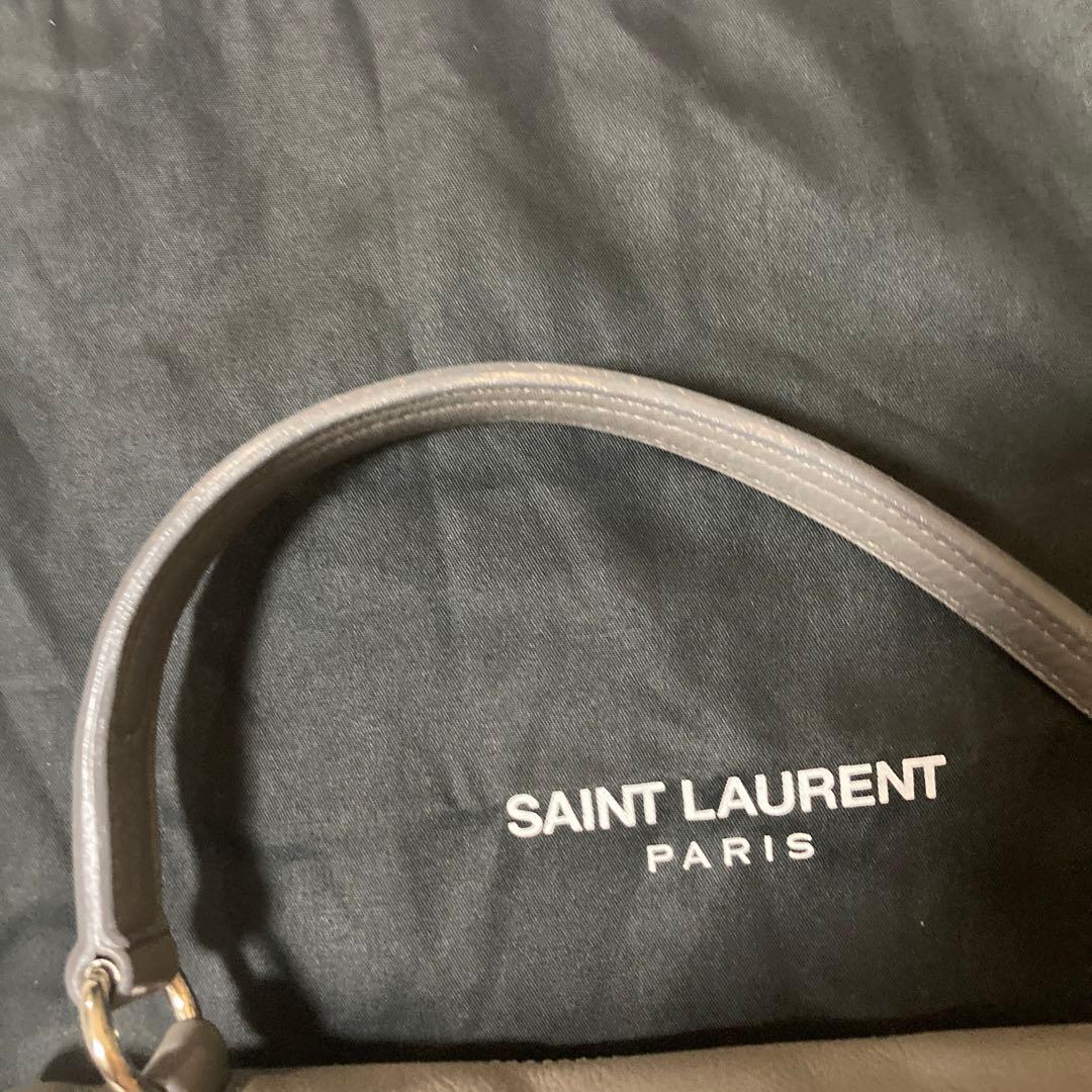 SAINT LAURENT グレー ハンドバッグ