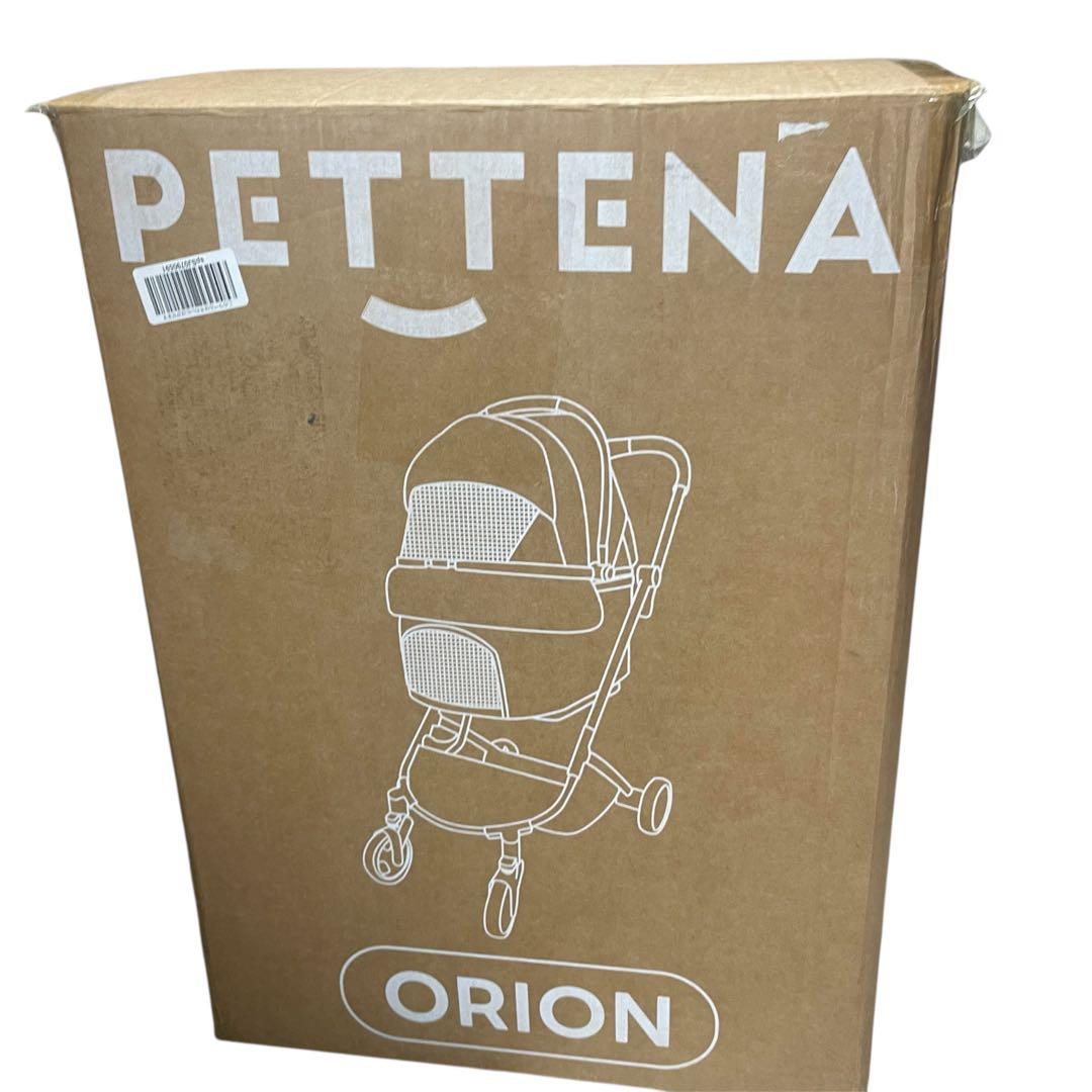 ◯PETTENA ORION ペットカート 一体型 軽快走行 4輪 ベージュ