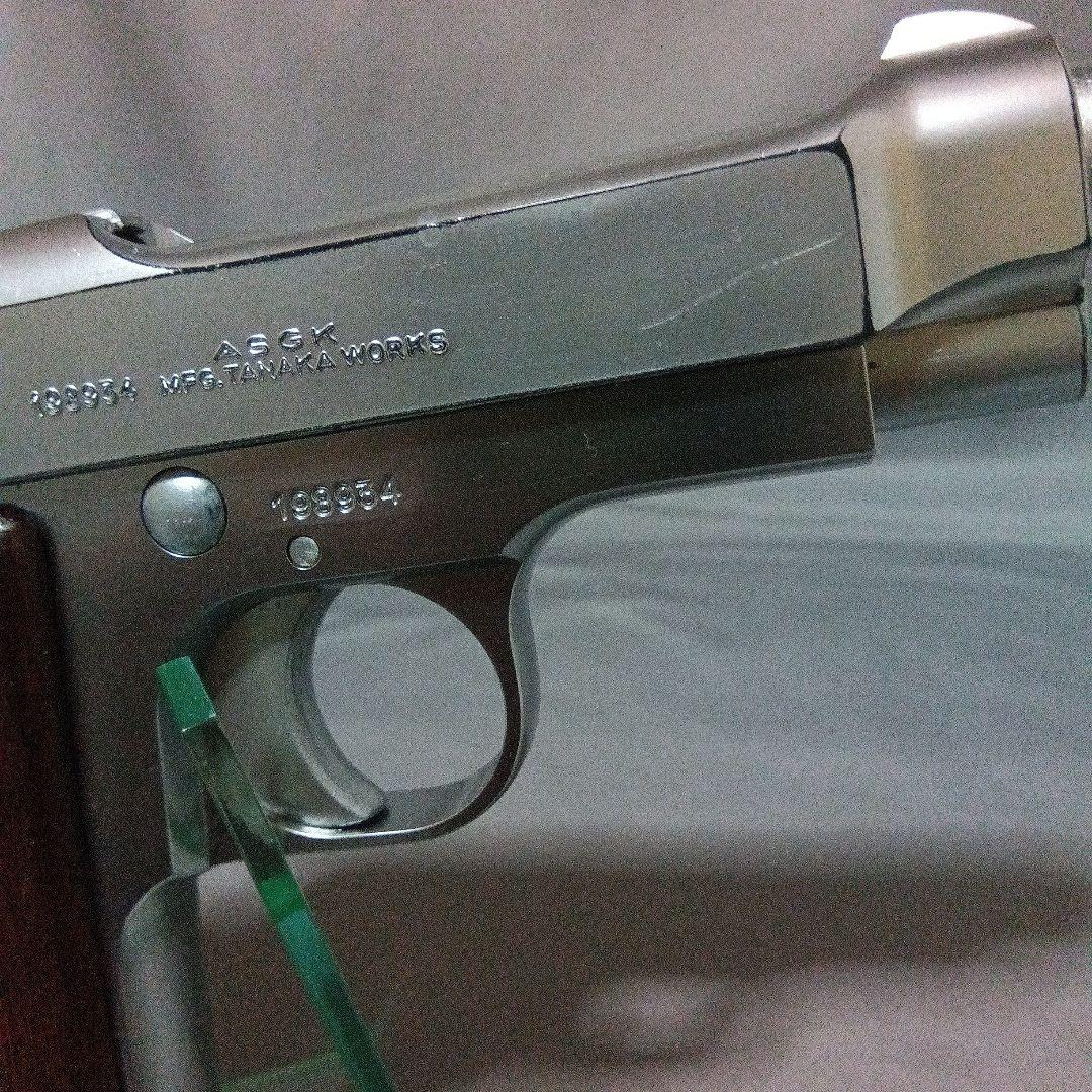 k*4様 タナカ ワークス M1934 ブローバック　木製グリップ　シルバーモデ