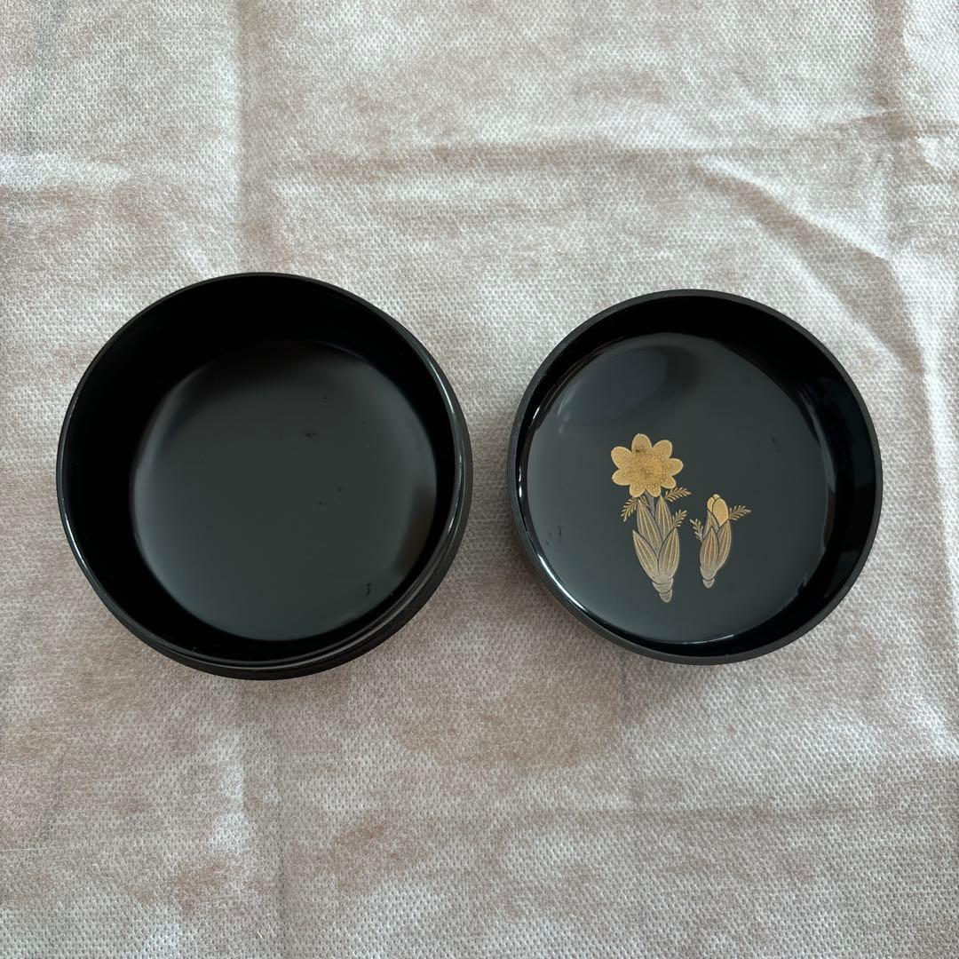 茶道具 棗　高崎秋峰　つくし　蕨　輪島塗