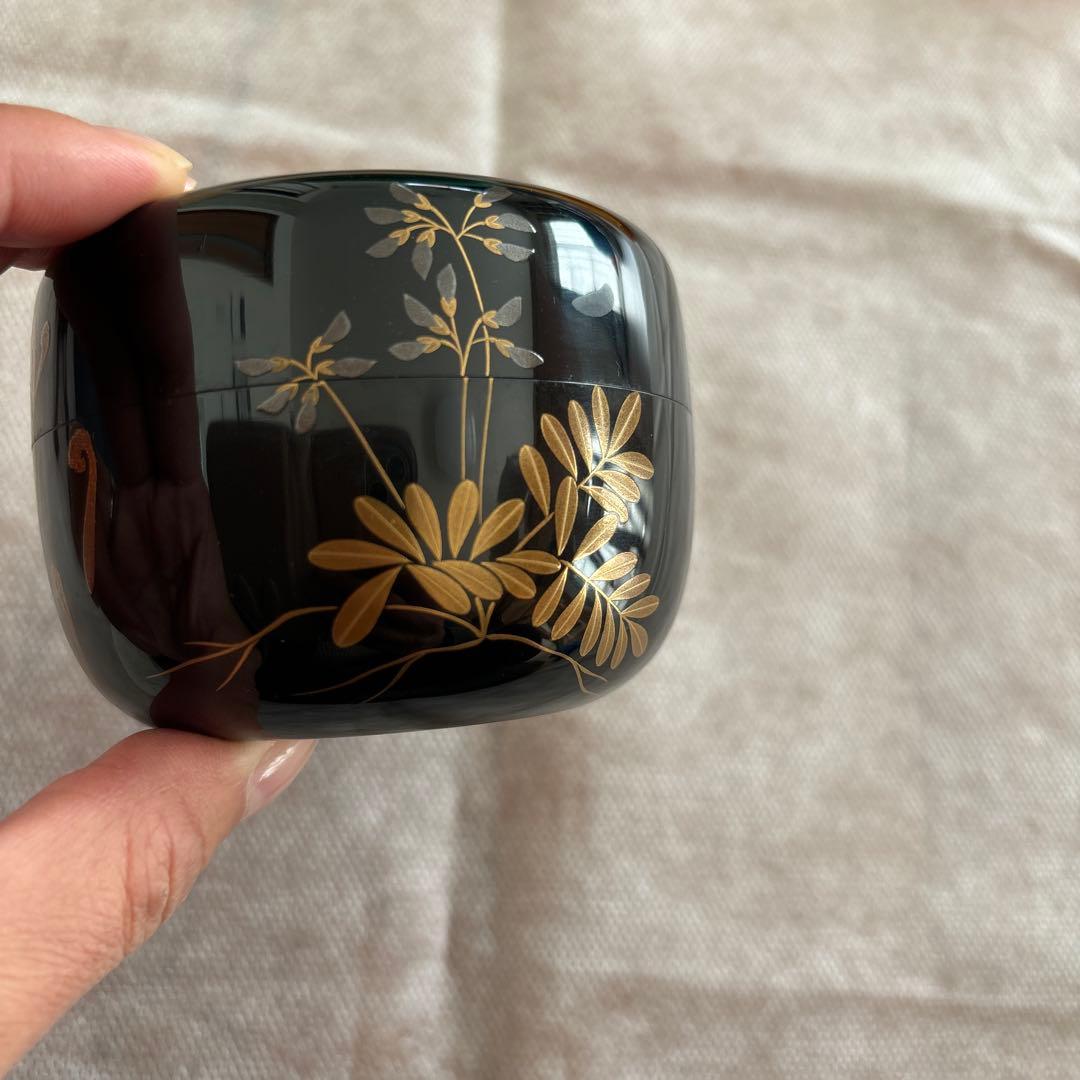 茶道具 棗　高崎秋峰　つくし　蕨　輪島塗