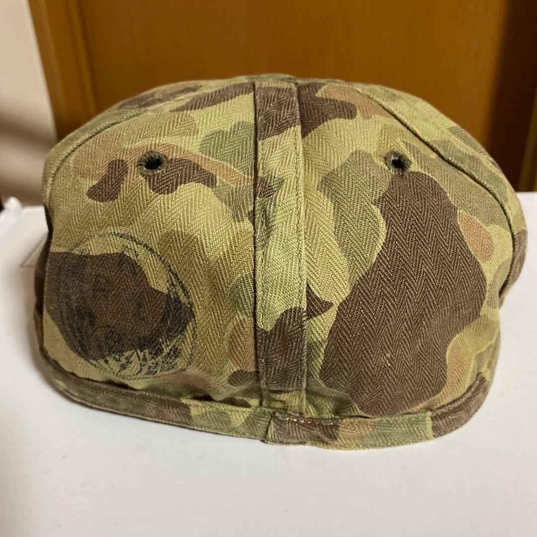 RRL ダブルアールエル カモフラージュキャップ ロゴプリント入り 美中古正規品