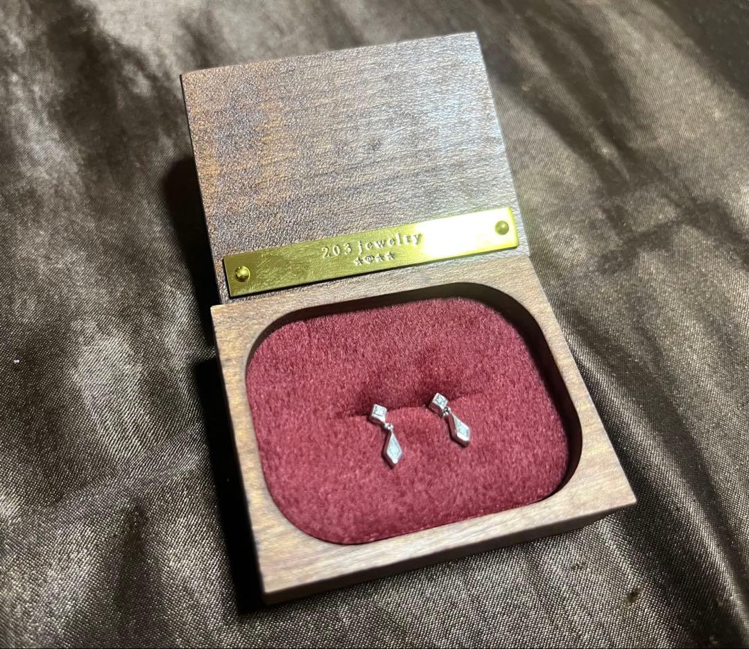 【保証書あり】K10 ピアス PRISM シルバー