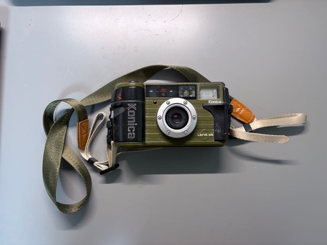 希少カラー コニカ 現場監督 グリーン フィルムカメラ