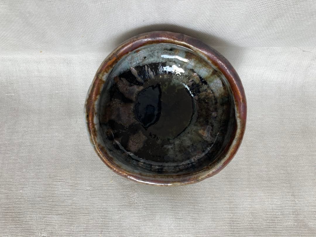 信楽焼／穴窯志野茶碗／B31