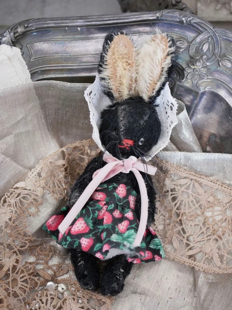 テディラビット 黒うさぎ モヘア