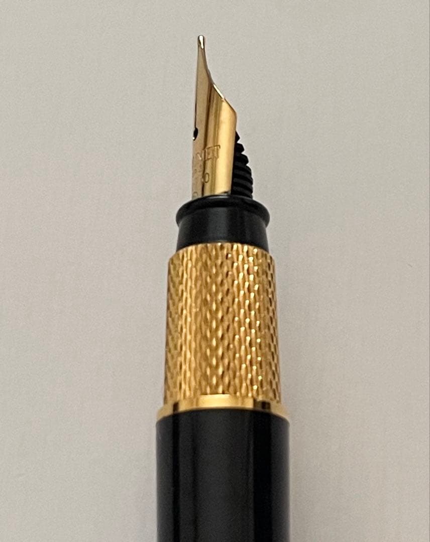 ショーメ Chaumet ロゴ 万年筆 筆記具 白蝶貝 ネイビー レディース