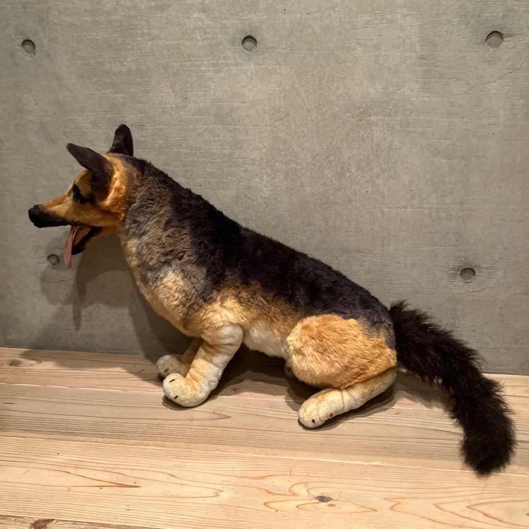 等身大 ジャーマンシェパード ぬいぐるみ リアル 昭和 アンティーク 飾り