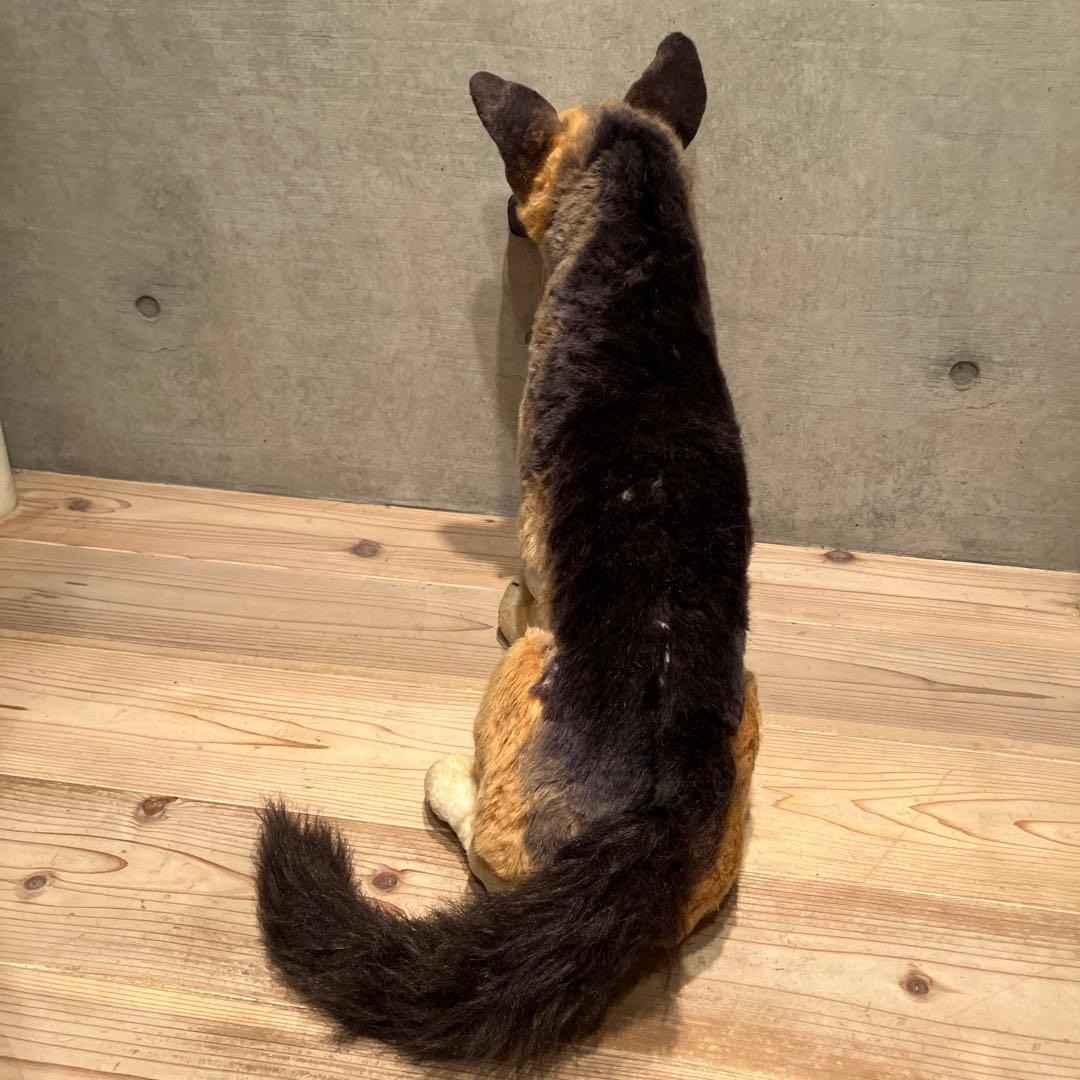 等身大 ジャーマンシェパード ぬいぐるみ リアル 昭和 アンティーク 飾り