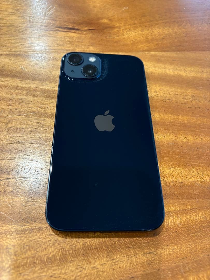 【リンゴ】Apple iPhone 13 ミッドナイト 本体+レザーケース