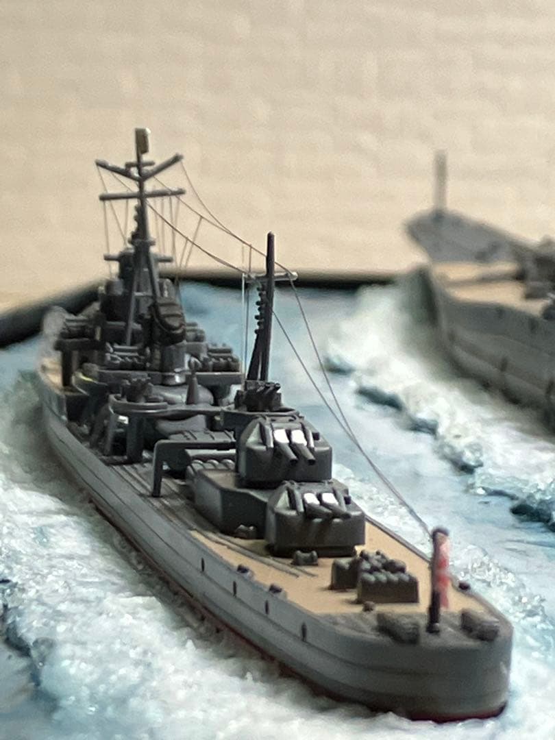 【プラモデル完成品】旧日本海軍・戦艦「大和」＆駆逐艦「涼月」沖縄出撃