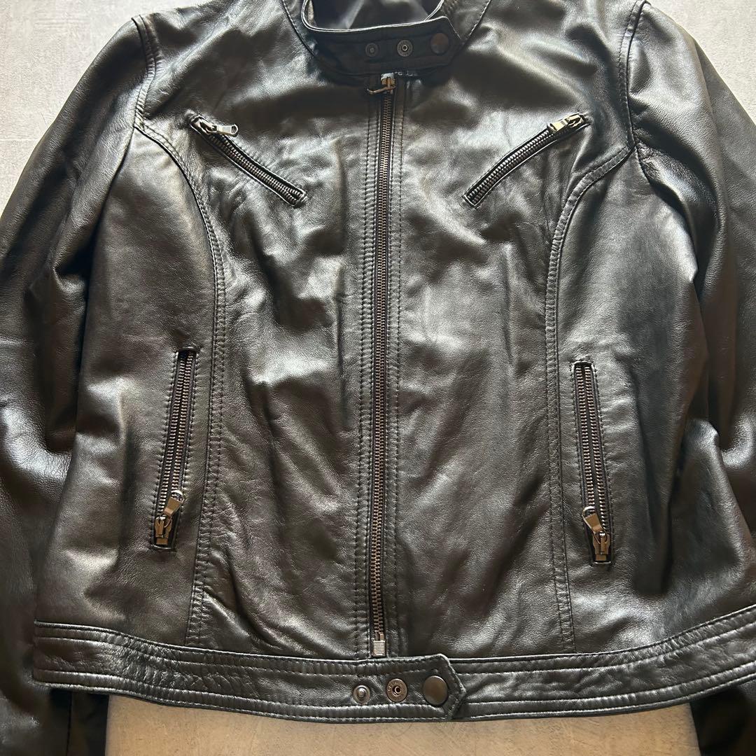 ジャケット・アウター archive grunge leather jacket y2k black