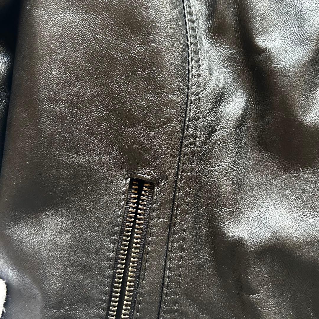 ジャケット・アウター archive grunge leather jacket y2k black