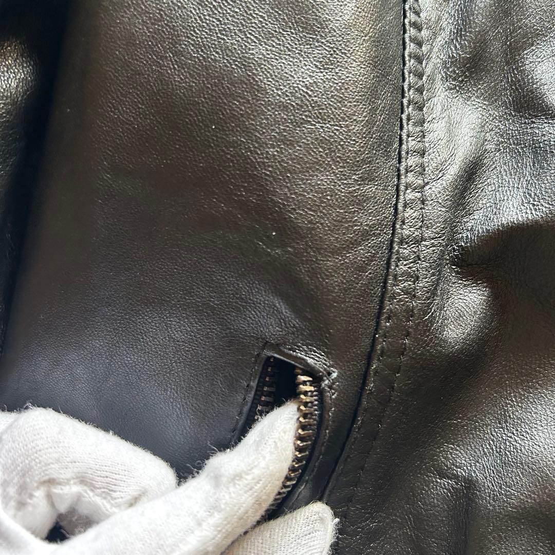 ジャケット・アウター archive grunge leather jacket y2k black