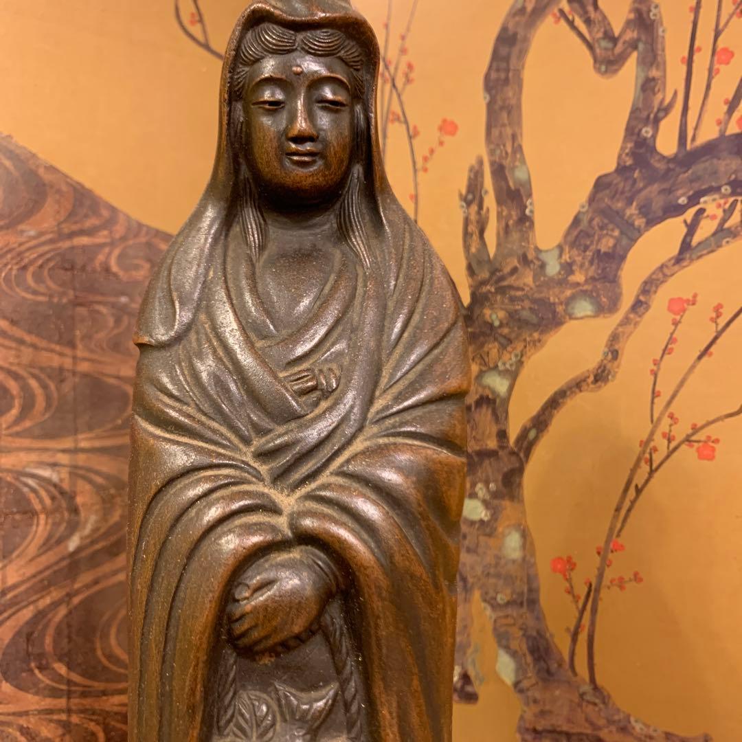 アンティーク　観音様　守護仏 縁起置物  1体