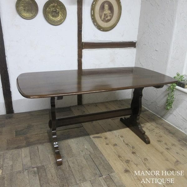 イギリス アンティーク 家具 ダイニングテーブル リフェクトリー 6247d