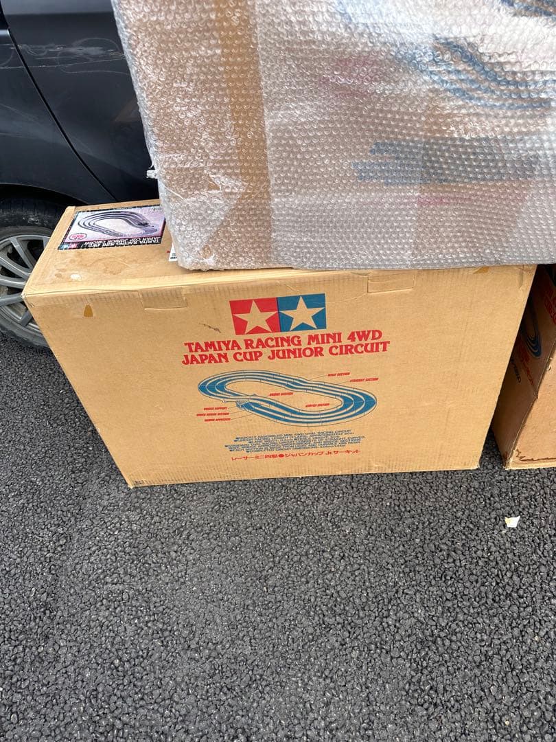 タミヤ ミニ四駆ジャパンカップジュニアサーキット3箱＋スロープセクション レッド