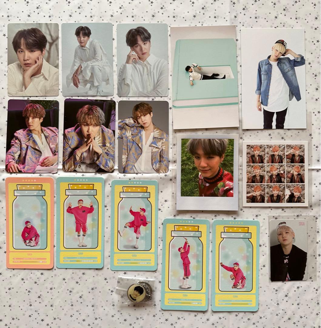 SUGAセット フォト ポラロイド トレカ キーホルダー BTS シュガ ユンギ