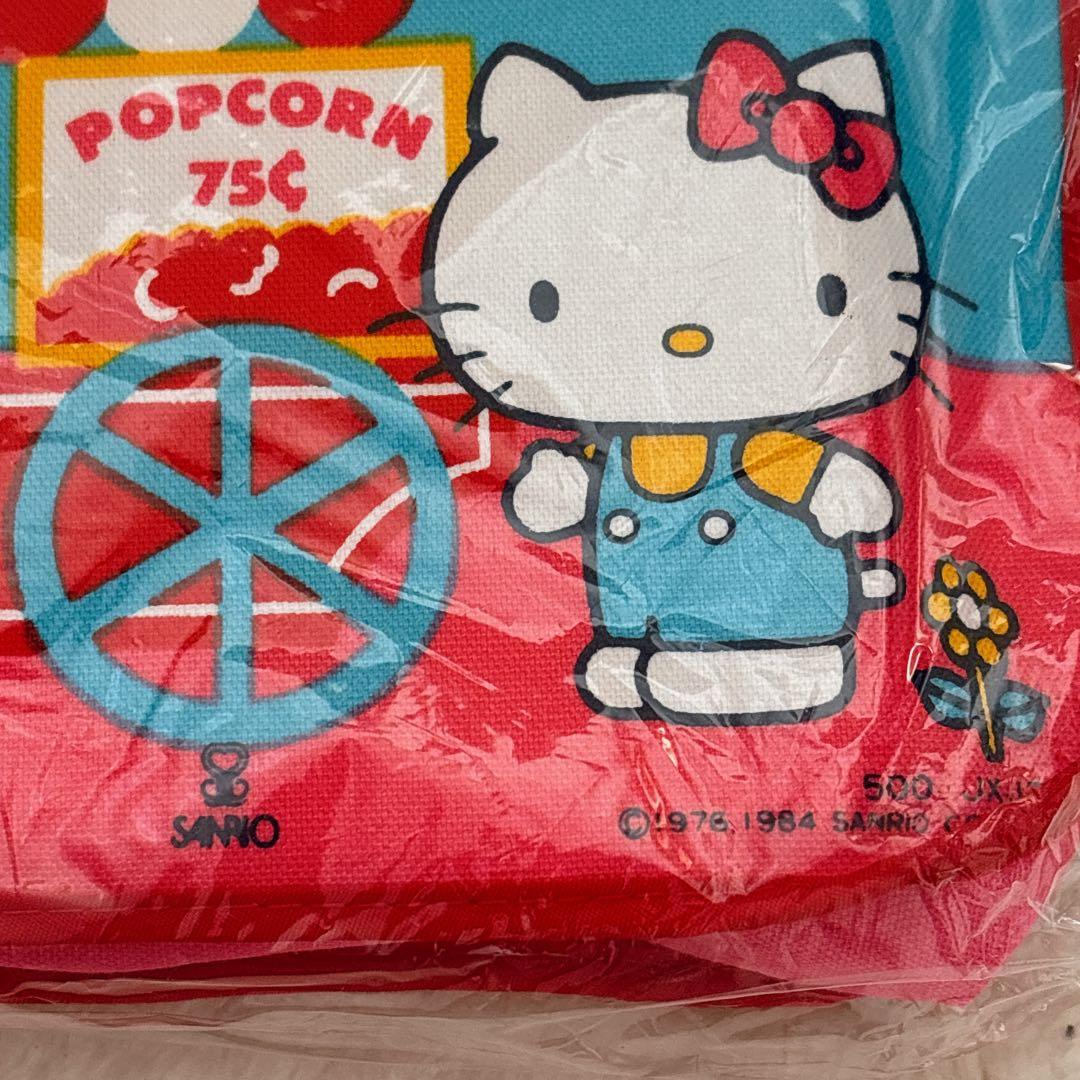 希少レア　未開封当時物！ハローキティお弁当袋(特大)1984年製