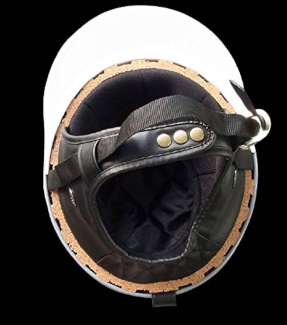 コルク半　三つボタン　黒