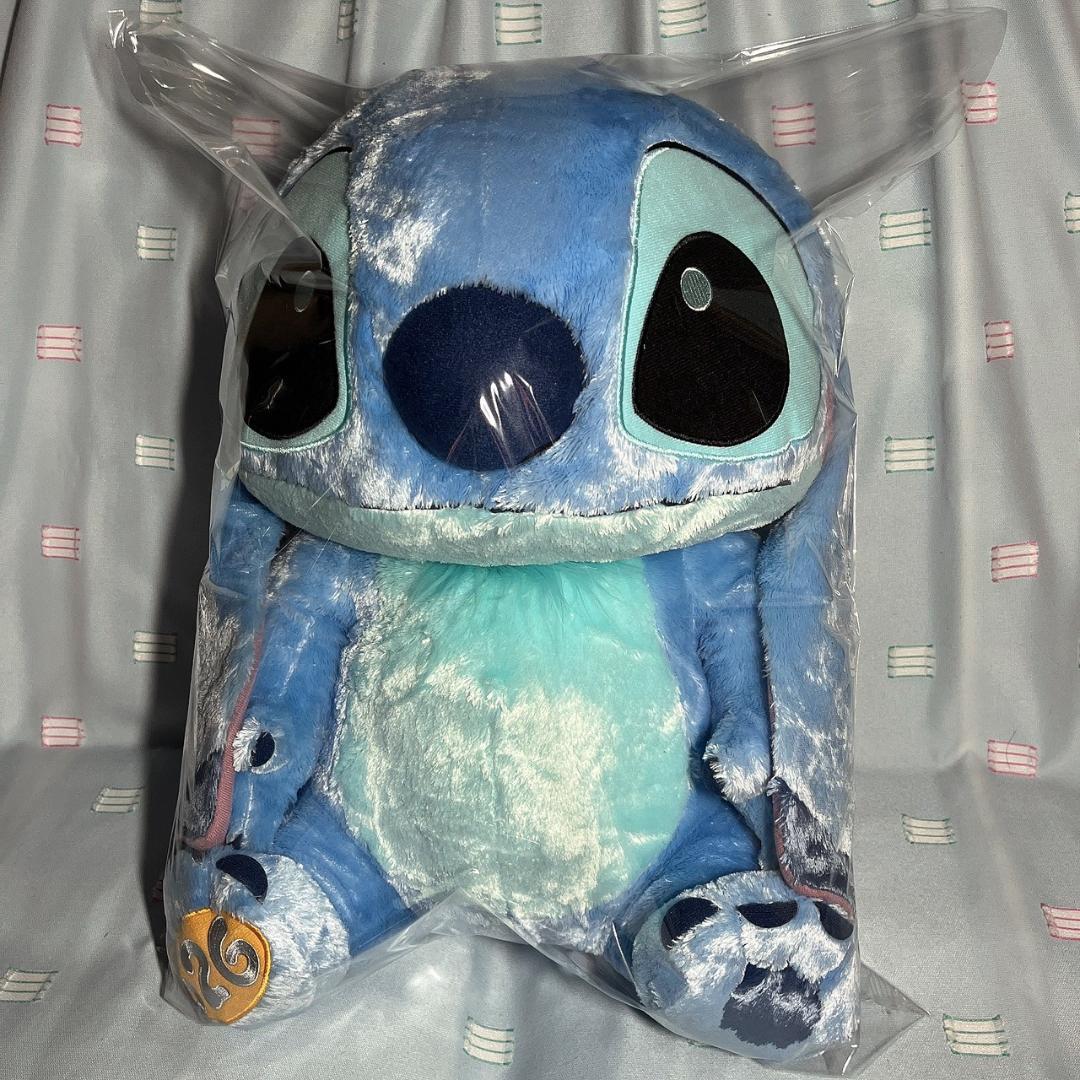 ラスト1【スティッチ】FukuFuku 超超BIG・ Lぬいぐるみ・スクランプ