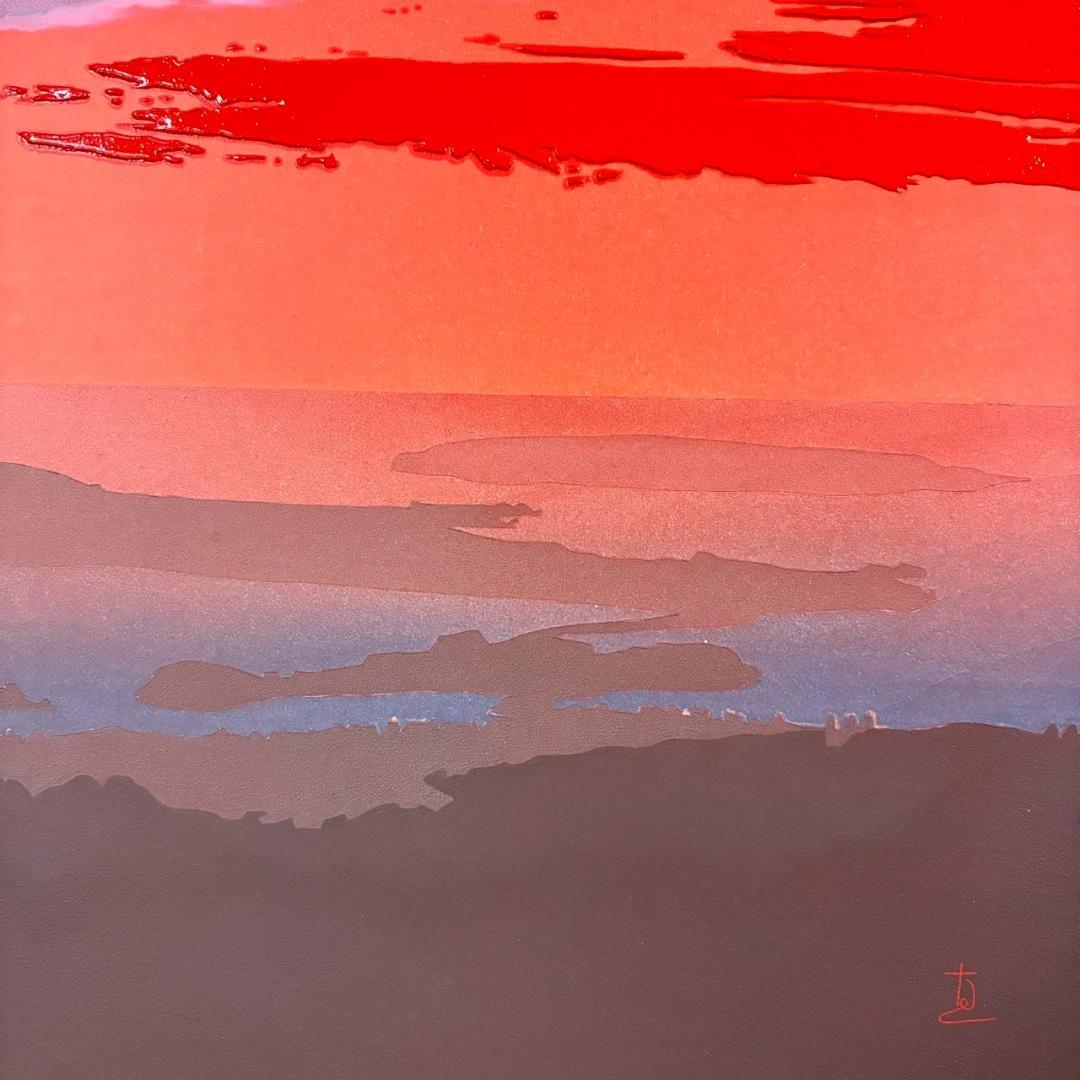 【最終値下げ】鎮西直秀「沖縄にて-羽地内海-」油彩画 油絵 直筆サイン入り F6