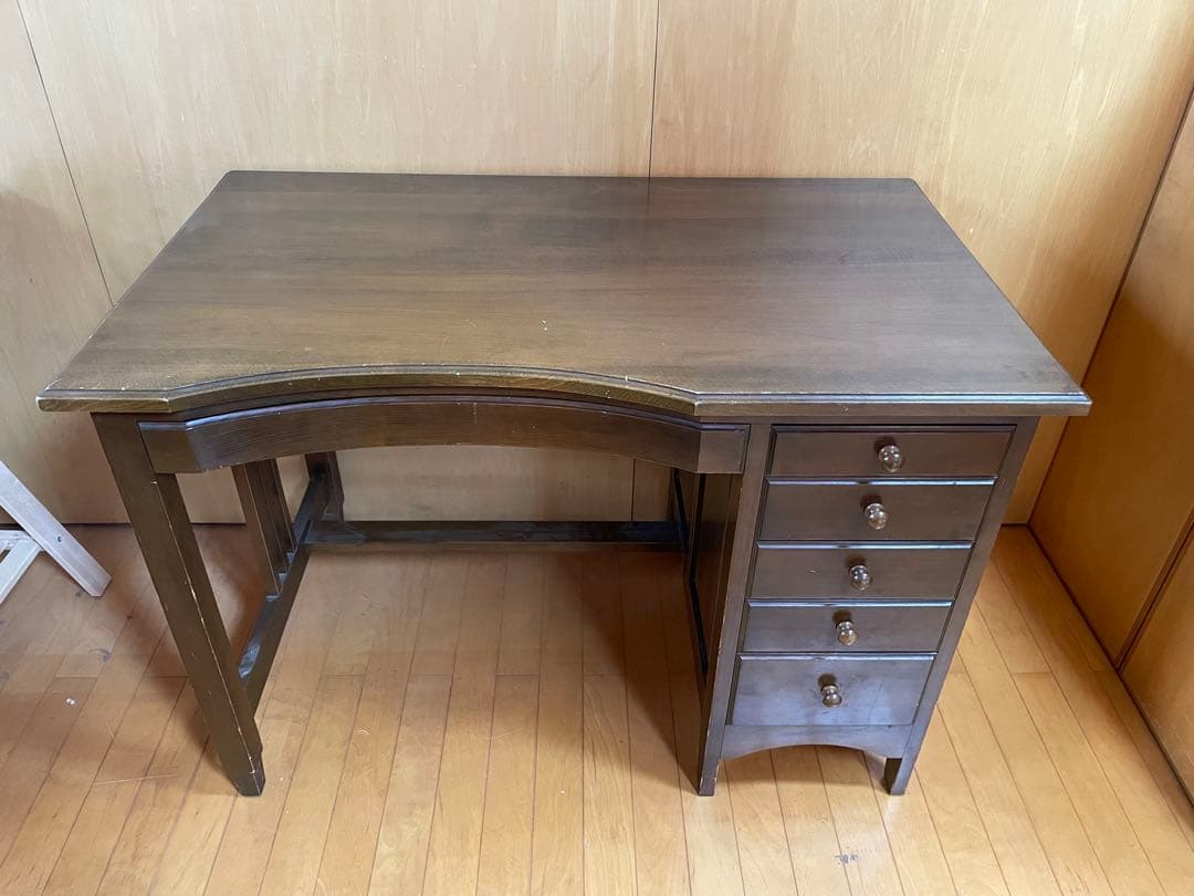 アンティーク木製文机 ダークブラウン