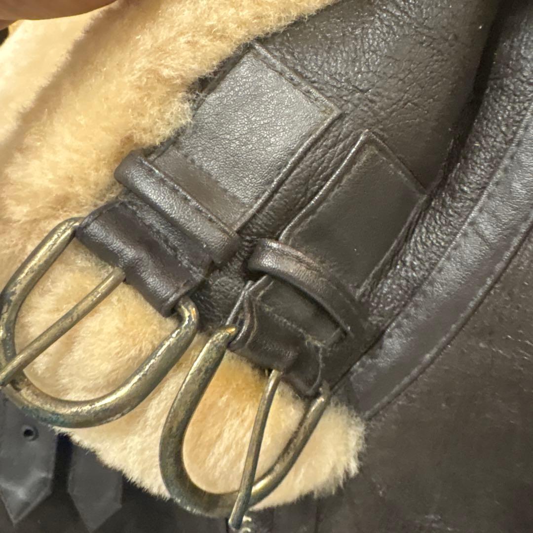 u*r様 羊毛皮　Ｂ-３革ジャンライダースジャケットシープスキン