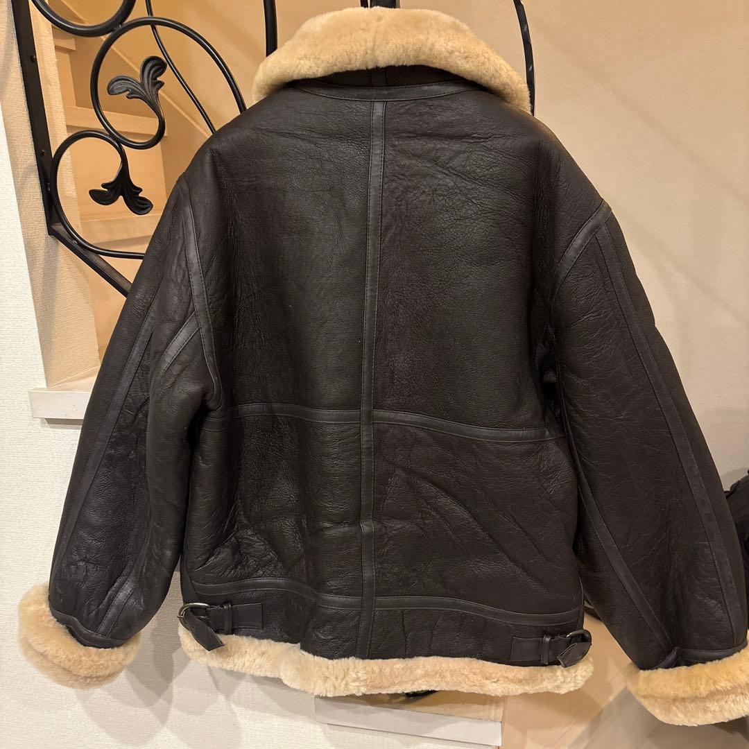 u*r様 羊毛皮　Ｂ-３革ジャンライダースジャケットシープスキン