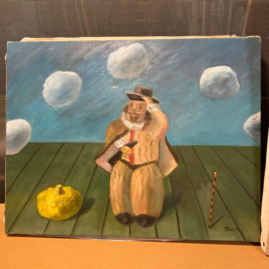 阪本修次　Mon 油彩画2枚