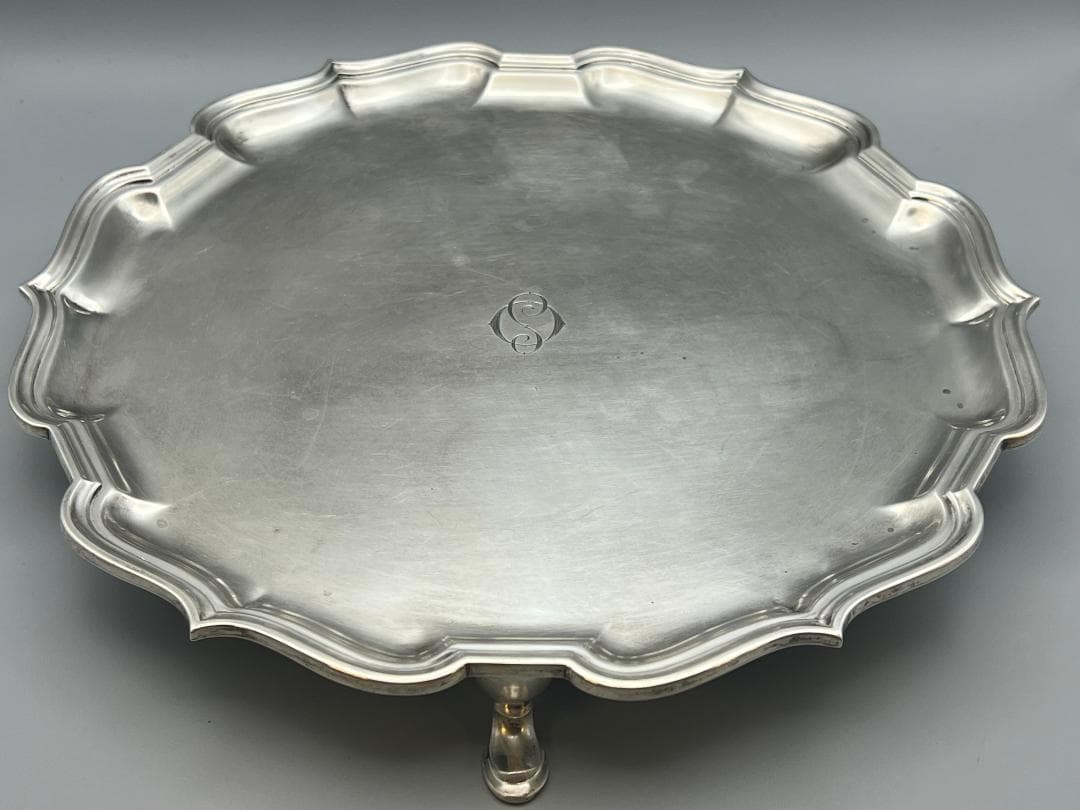 マッピン&ウェッブ／純銀 スターリングシルバー／トレイ　重612g