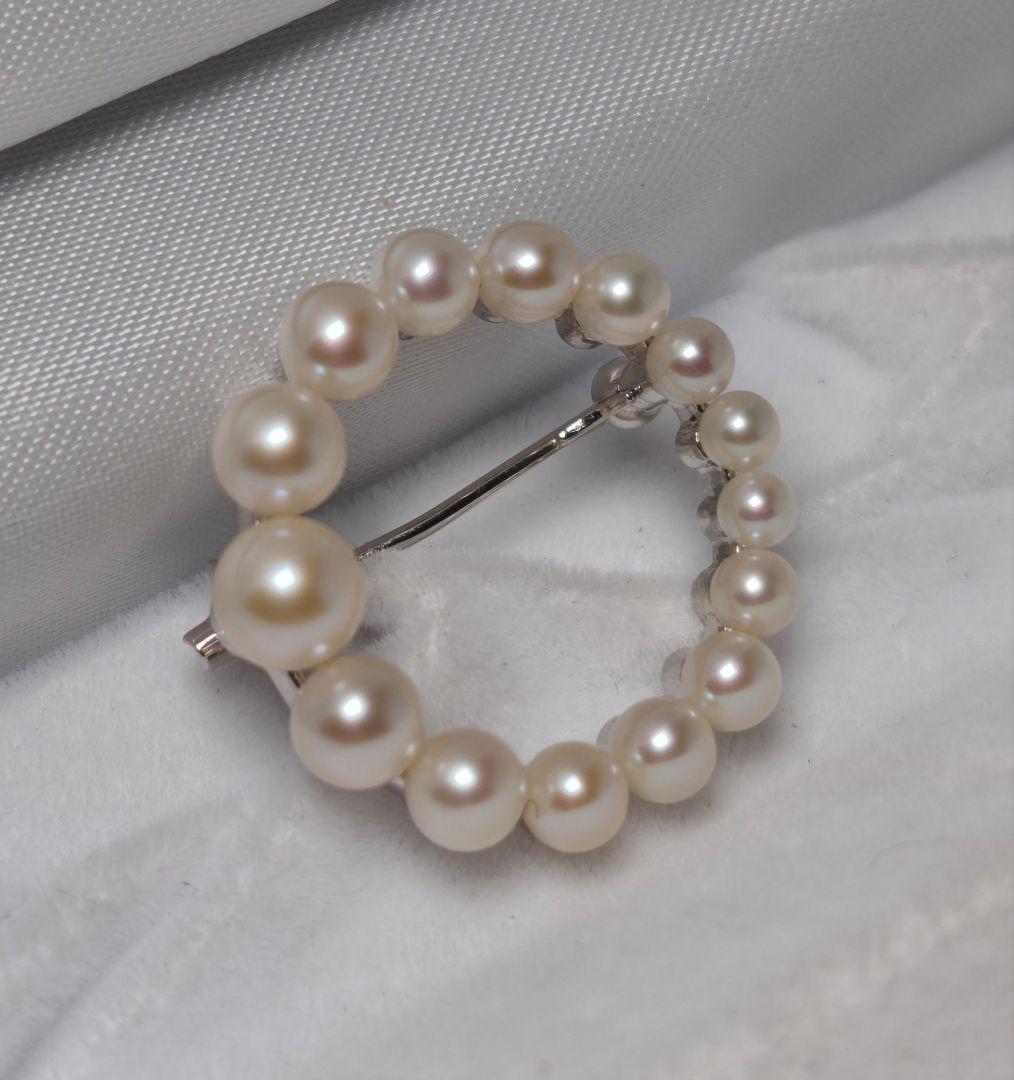 【美品 最高級!!】ミキモト ブローチ パール サークル フォーマル 皇室御用達