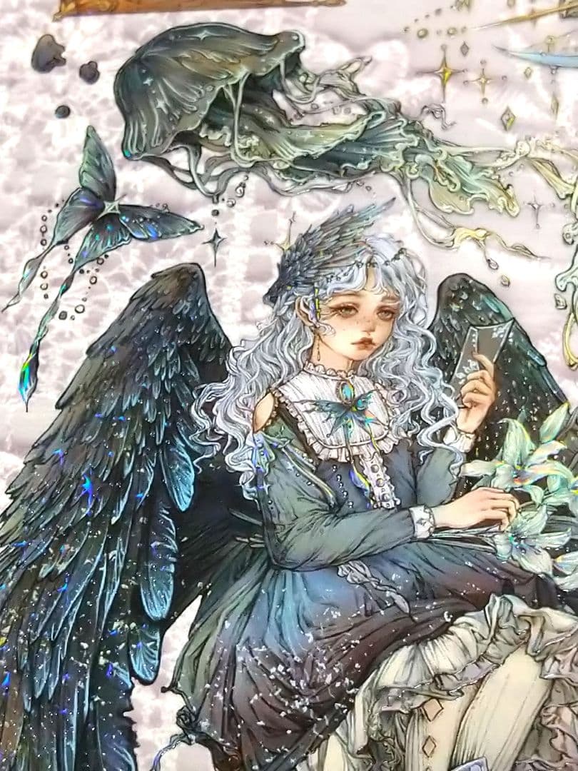 J424＃聚变(炫彩)猫匠的野蔷薇切り売り海外人物マステ女の子